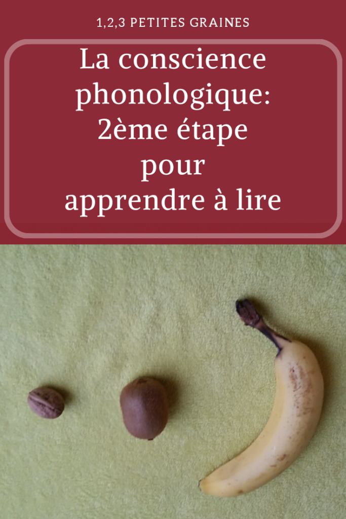 Conscience phonologique 2ème étape pour apprendre à lire 