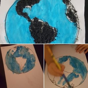 coloriage globe montessori