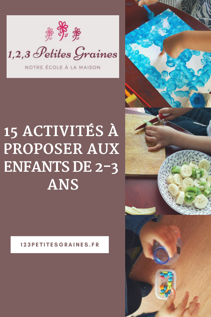 5 idées d'ACTIVITÉS pour enfant 2 ans – DÉVELOPPEMENT DE L'ENFANT 