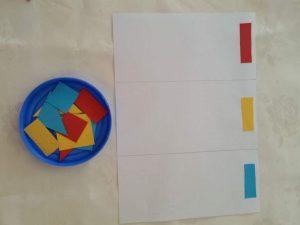 collage tri des couleurs montessori